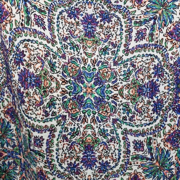 DR2 Daniel Rainn Maxi Dress Sm Sleeveless Boho Lace Yolk Blue Purple Sheer Lined - Picture 12 of 16